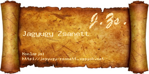 Jagyugy Zsanett névjegykártya